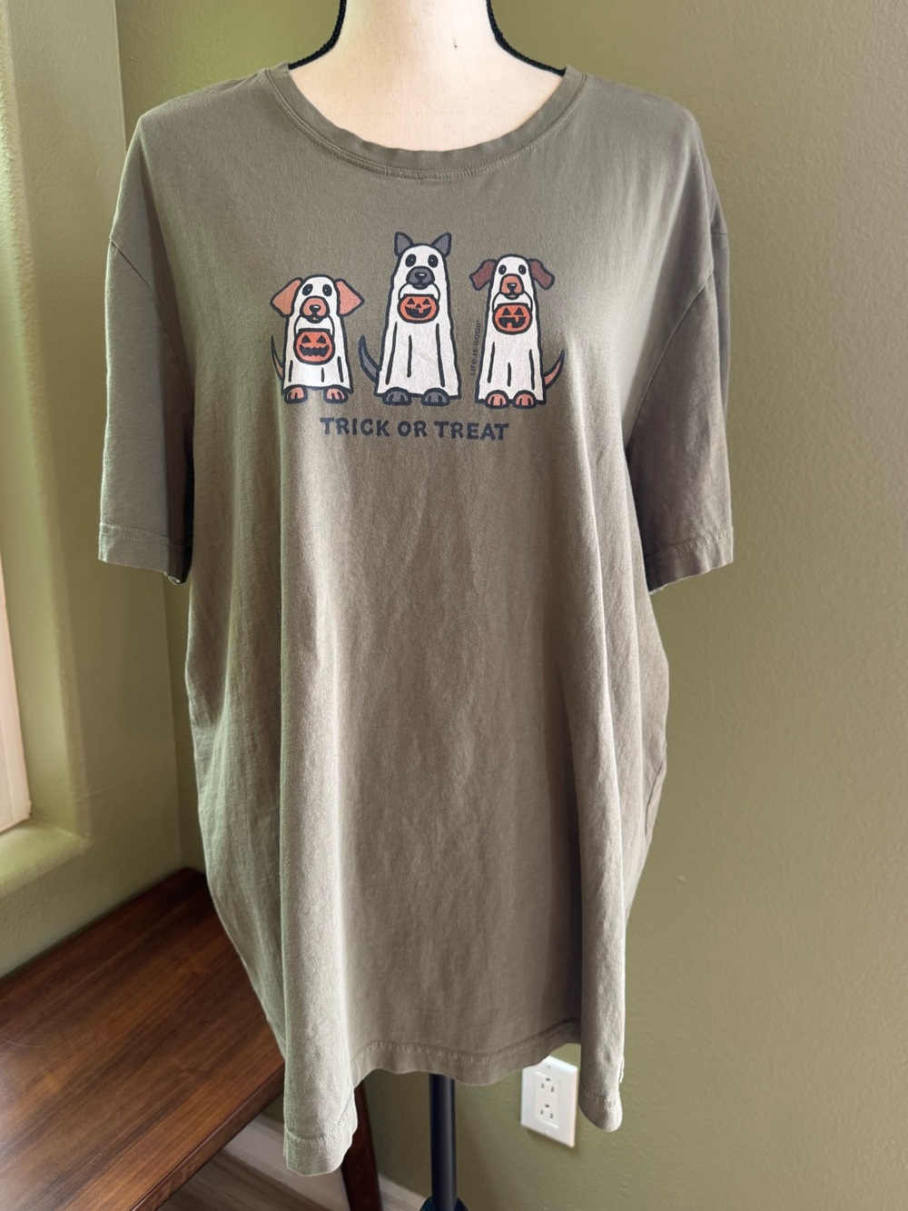 Life is Good Halloween Dogs Shirt